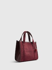River Island Faux Suede Embroidered Tote Bag - 5суретінің 3 суреті