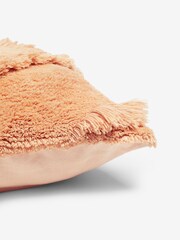 French Connection Almond 100% Cotton Diamond Tufted Cushion - Image 2 of 4