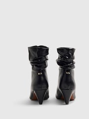 River Island Black Slouch Cone Heel Ankle Boots - Image 4 of 6
