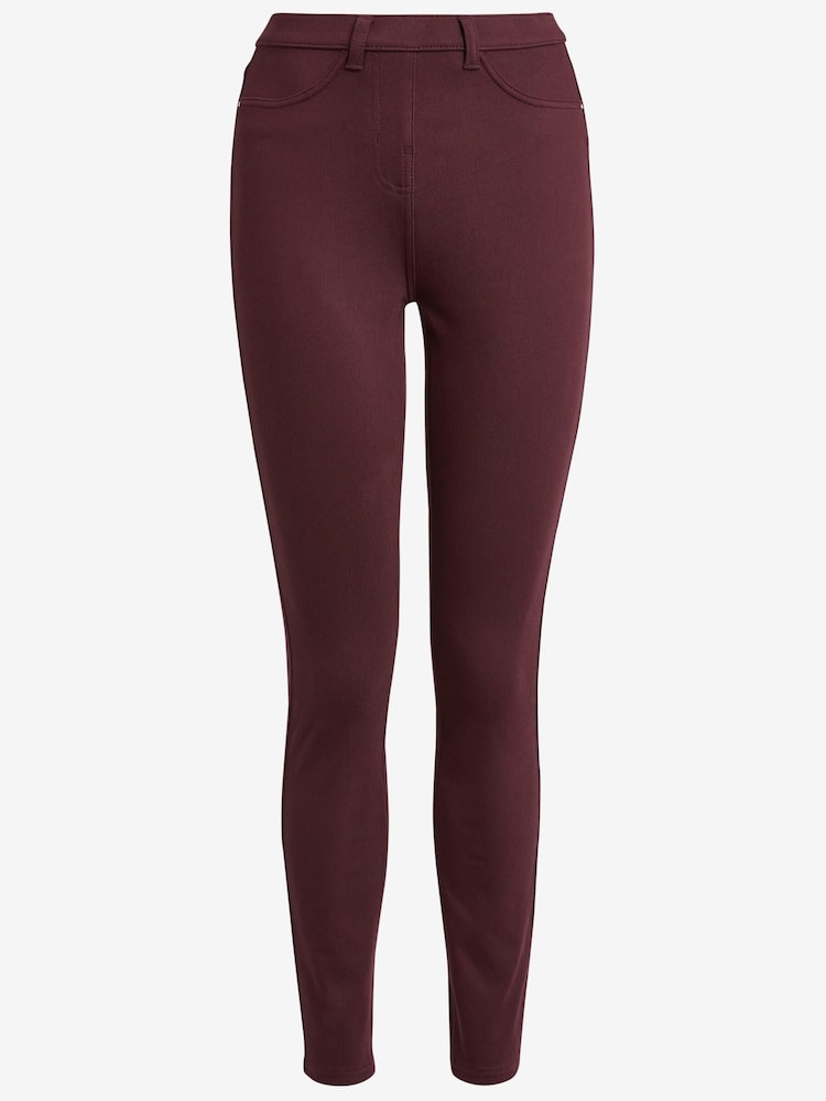 Beerenrot - Denim-Leggings aus Jersey - Bild 5 von 5 Beerenrot - Denim-Leggings aus Jersey - Bild 5 von 5