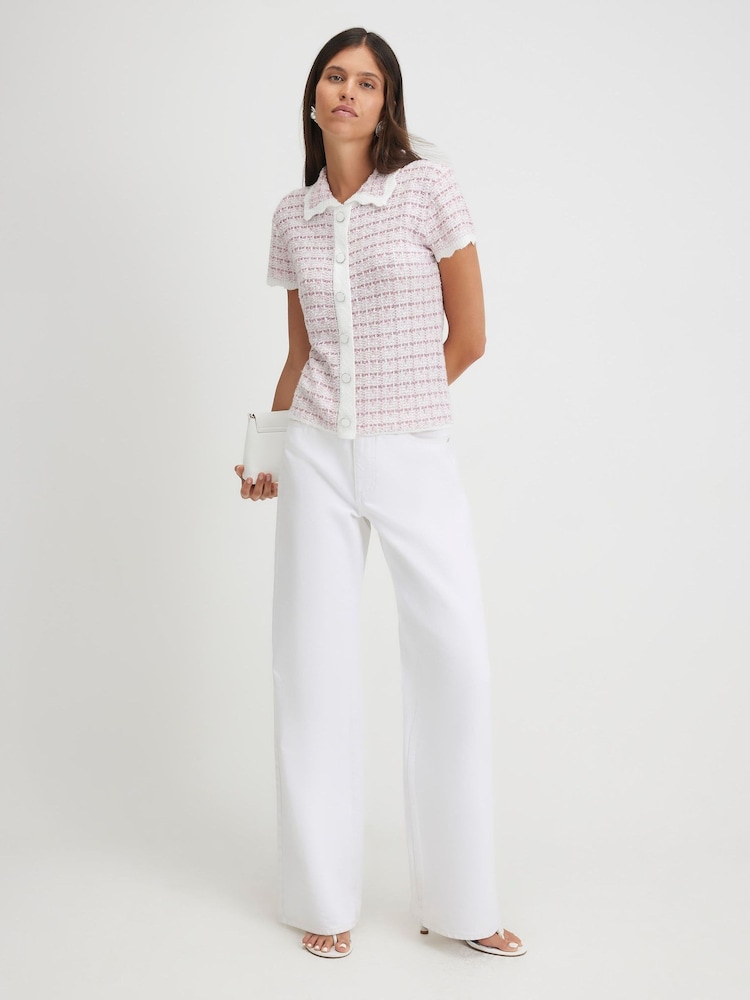River Island Na kopčanje dugmićima Boucle Top - Slika 2 od 4