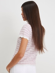 River Island Na kopčanje dugmićima Boucle Top - Slika 3 od 4