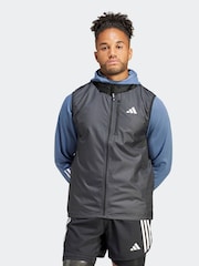 adidas Black Own the Run Gilet - Image 1 of 7