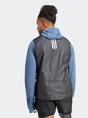adidas Black Own the Run Gilet - Image 2 of 7