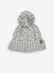 Grey Knitted Hat, Gloves and Scarf 3 Piece Set (3-16yrs) - Image 2 of 4