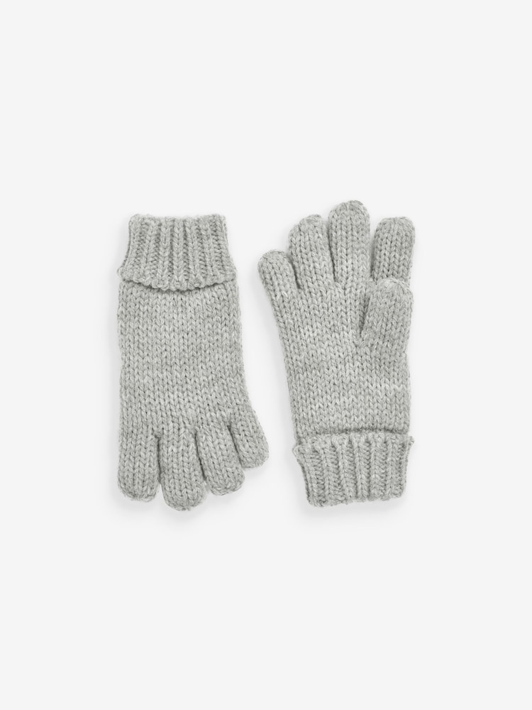 Grey Knitted Hat, Gloves and Scarf 3 Piece Set (3-16yrs) - Image 4 of 4