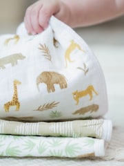 aden + anais Essentials Tanzania 100% Baumwoll-Musselin-Waschlappen, 3 -Pack - Bild 2 von 3