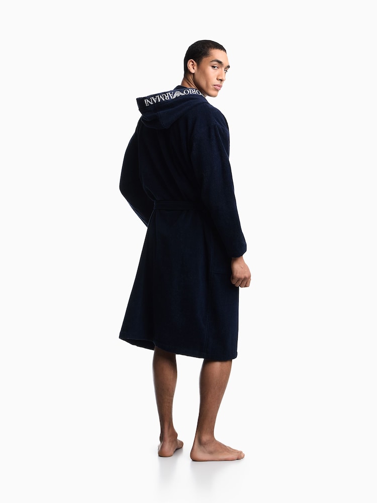 Emporio Armani Sponge Bathrobe Robe - صورة 2 من 4