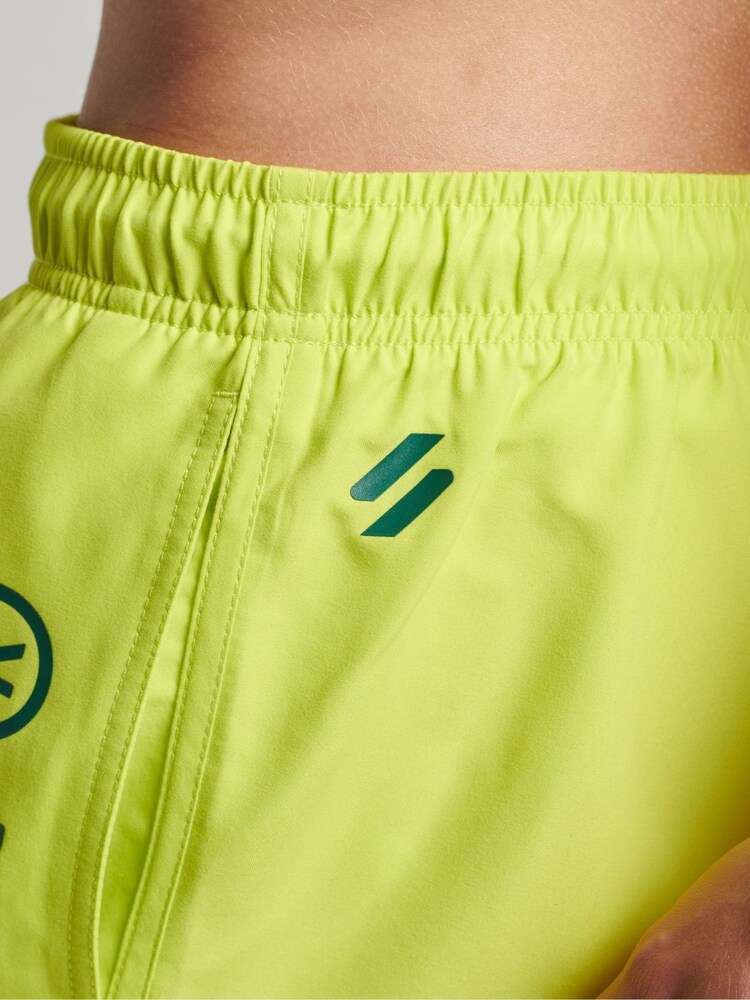 Superdry Yellow Core Sport 17 Inch Swim Shorts - Image 3 of 3