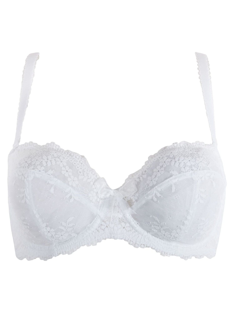 Blanco - Sujetador con aros y relleno ligero Flora de Pour Moi - Imagen 2 de 4