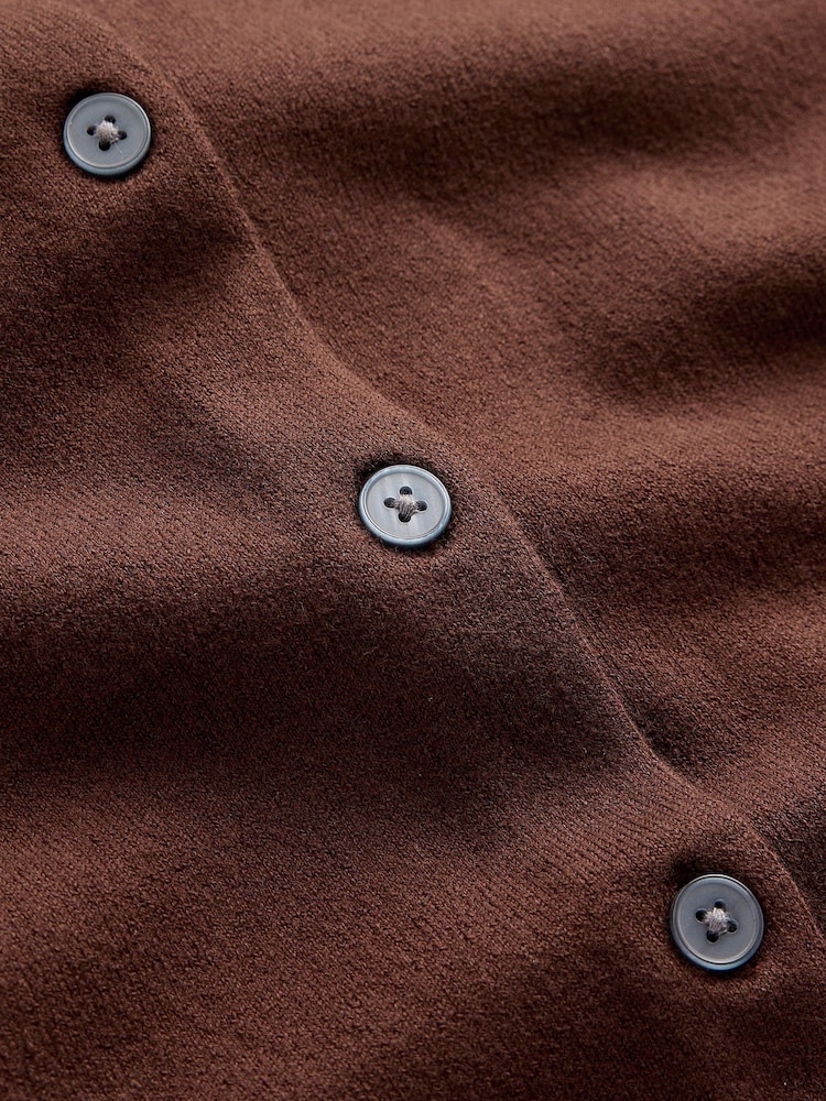 Brown - Boden Camilla Cotton Crew Cardigan - Larawan 6 ng 6 Brown - Boden Camilla Cotton Crew Cardigan - Larawan 6 ng 6