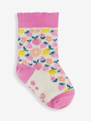 JoJo Maman Bébé Duck Egg 3-Pack Fruit Socks - Image 2 of 4