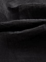 Black Tie Front Long Sleeve Textured Utility Shirt Dress - Image 5 of 5