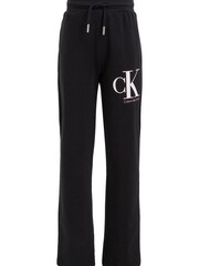 Calvin Klein Jeans Girls Black Monogram Logo Joggers - Image 4 of 6