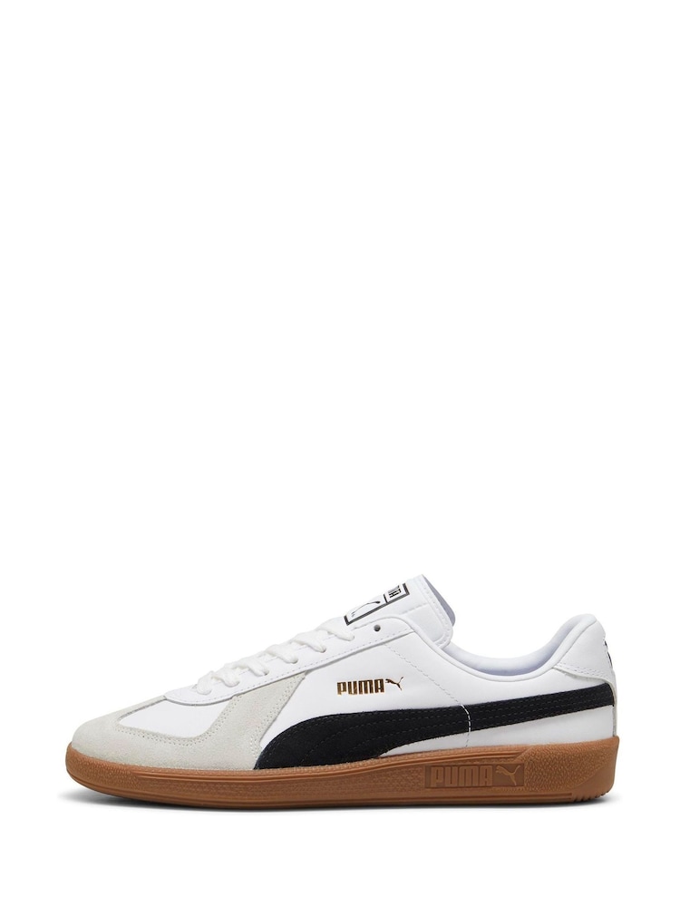 Puma White Army Trainers - Image 1 of 6