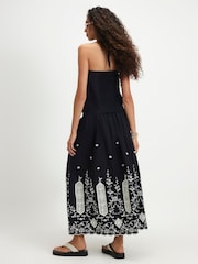 River Island Cutwork Hem Maxi Skirt - Imaginea 3 din 4