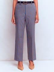 Boden Blue Canonbury Cotton 7/8 Trousers - Image 1 of 6