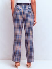 Boden Blue Canonbury Cotton 7/8 Trousers - Image 3 of 6