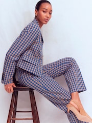 Boden Blue Canonbury Cotton 7/8 Trousers - Image 5 of 6