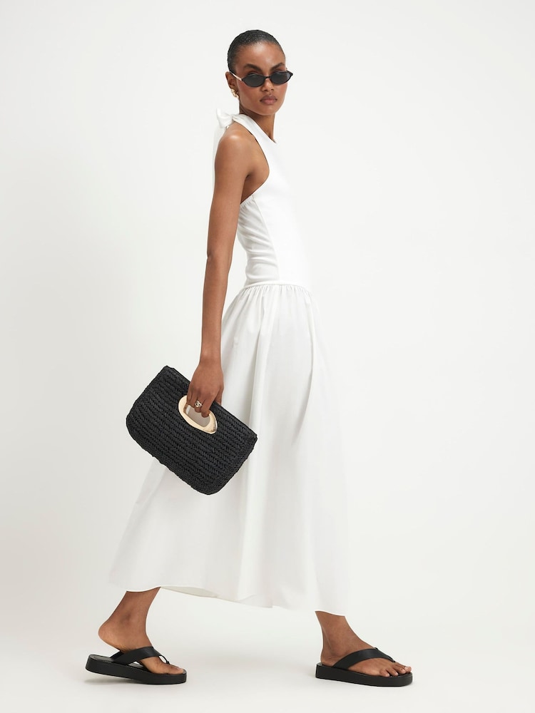River Island White Racer Hybrid Maxi Dress - Image 1 of 4 River Island White Racer Hybrid Maxi Dress - Image 1 of 4