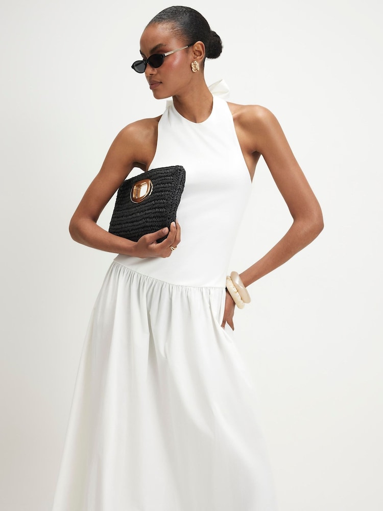 River Island White Racer Hybrid Maxi Dress - Image 2 of 4 River Island White Racer Hybrid Maxi Dress - Image 2 of 4