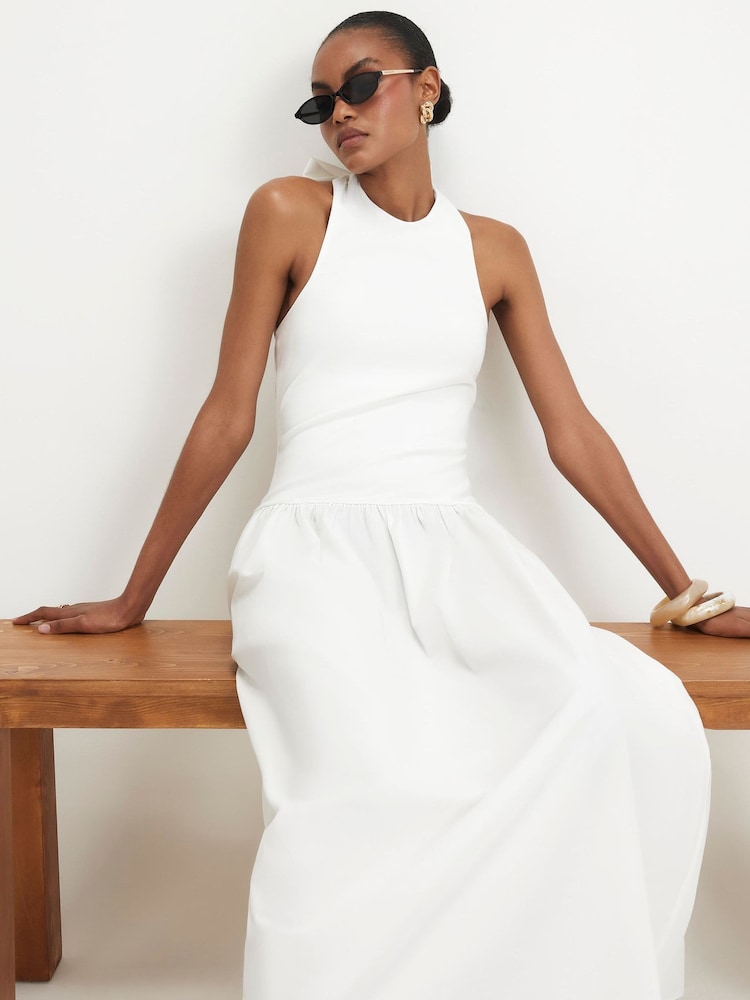 River Island White Racer Hybrid Maxi Dress - Image 4 of 4 River Island White Racer Hybrid Maxi Dress - Image 4 of 4
