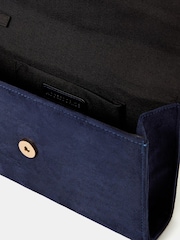 Accessorize Blue Fold Over Clutch Bag - Image 2 of 3