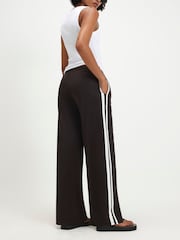 River Island Brown Side Stripe Track Trousers - Image 3 of 4