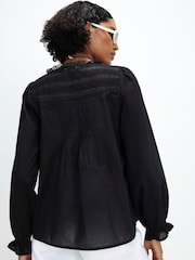 River Island Black Long Sleeve Lace Blouse - Image 4 of 4