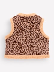Boden Brown Borg Trim Gilet - Image 2 of 3
