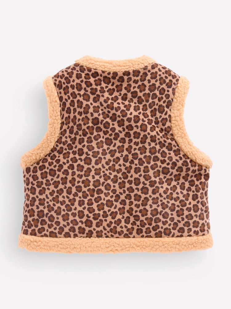 Boden Brown Borg Trim Gilet - Image 2 of 3 Boden Brown Borg Trim Gilet - Image 2 of 3