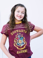 Character Brown Harry Potter Printed Dipped Back Hem T-Shirt - Image 1 of 3