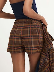 River Island Pleat Detail Check Skorts - Imagen 2 de 4