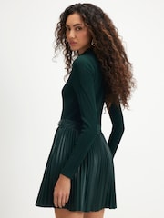 Robe courte à ourlet plissé River Island - Image 4 de 4