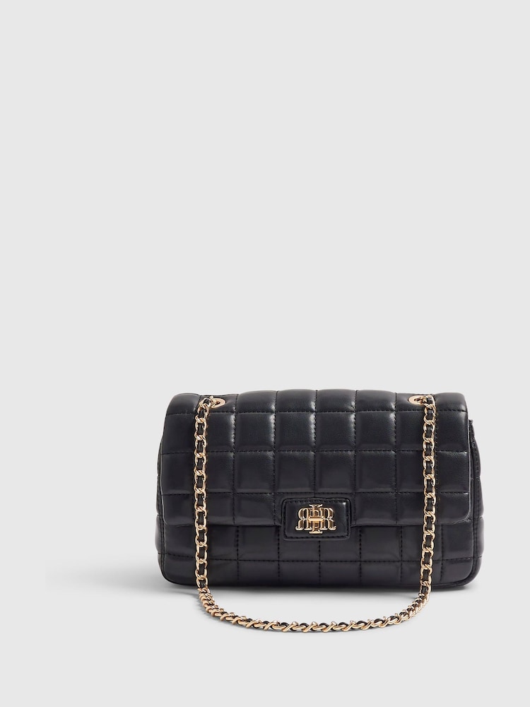 River Island Black Quilted Shoulder Bag - Image 1 of 6 River Island Black Quilted Shoulder Bag - Image 1 of 6