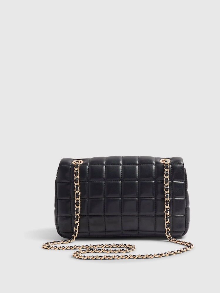 River Island Black Quilted Shoulder Bag - Image 2 of 6 River Island Black Quilted Shoulder Bag - Image 2 of 6