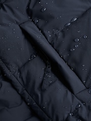 Seasalt Cornwall Blue Waymaker Waterproof Puffer Jacket - Image 11 of 11