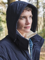 Seasalt Cornwall Blue Waymaker Waterproof Puffer Jacket - Image 5 of 11
