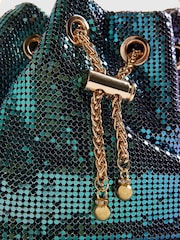 River Island Silver Chainmail Bucket Bag - Image 4 of 4