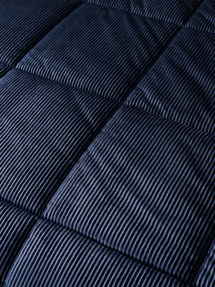 Catherine Lansfield Blue Cosy Cord EasyCare Coverless 6.5 Tog Duvet - Image 2 of 3