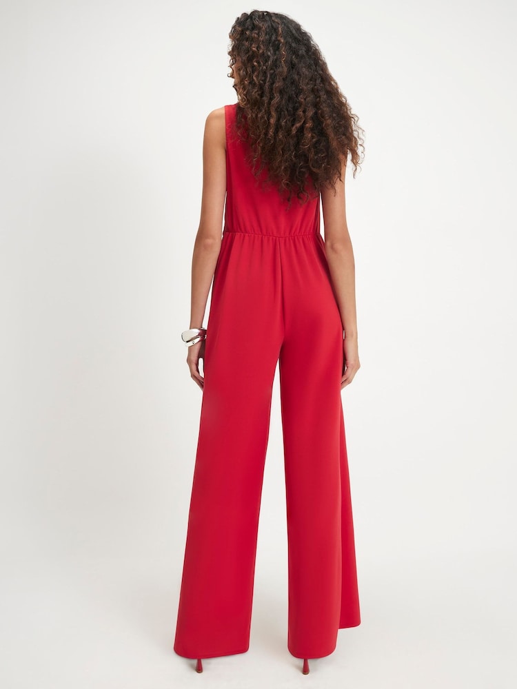 River Island Red Embellished Button Jumpsuit - Image 2 of 4