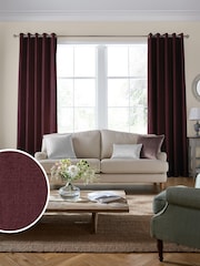 Laura Ashley Red Burgundy Swanson Made to Measure Curtains - Image 1 of 9