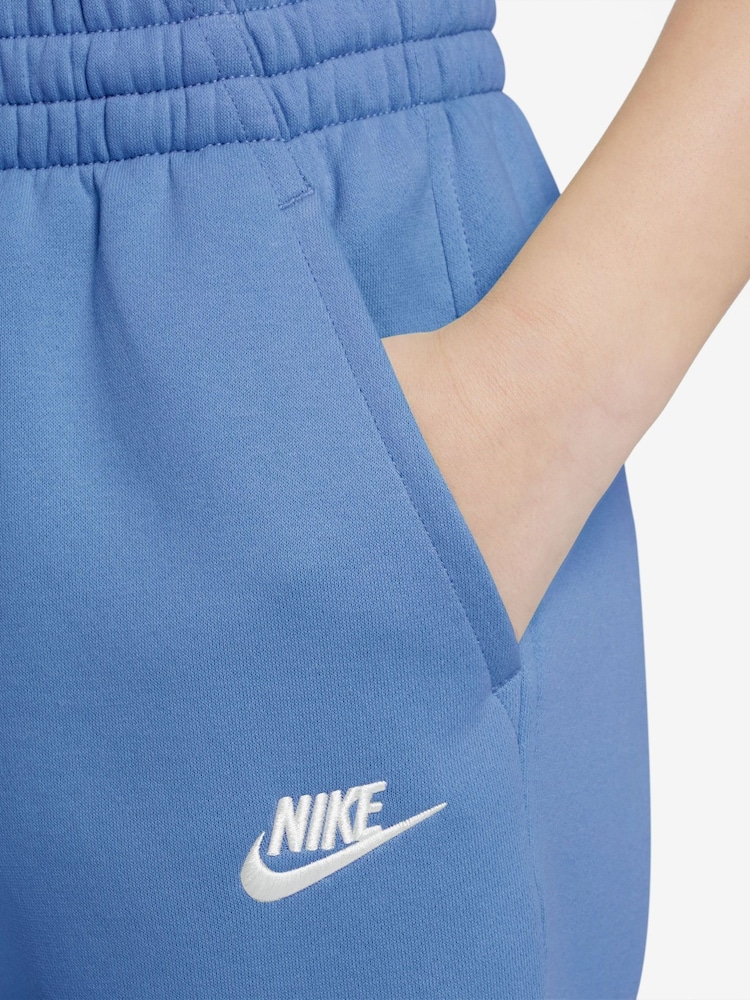Nike Blue Club Fleece HighWaisted Fitted Joggers - Image 2 of 3
