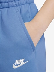 Nike Blue Club Fleece HighWaisted Fitted Joggers - Image 3 of 3