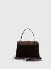 River Island Brown Panelled Mini Tote Bag - Image 4 of 6