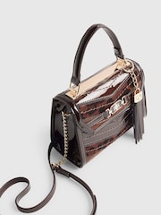 River Island Brown Panelled Mini Tote Bag - Image 6 of 6