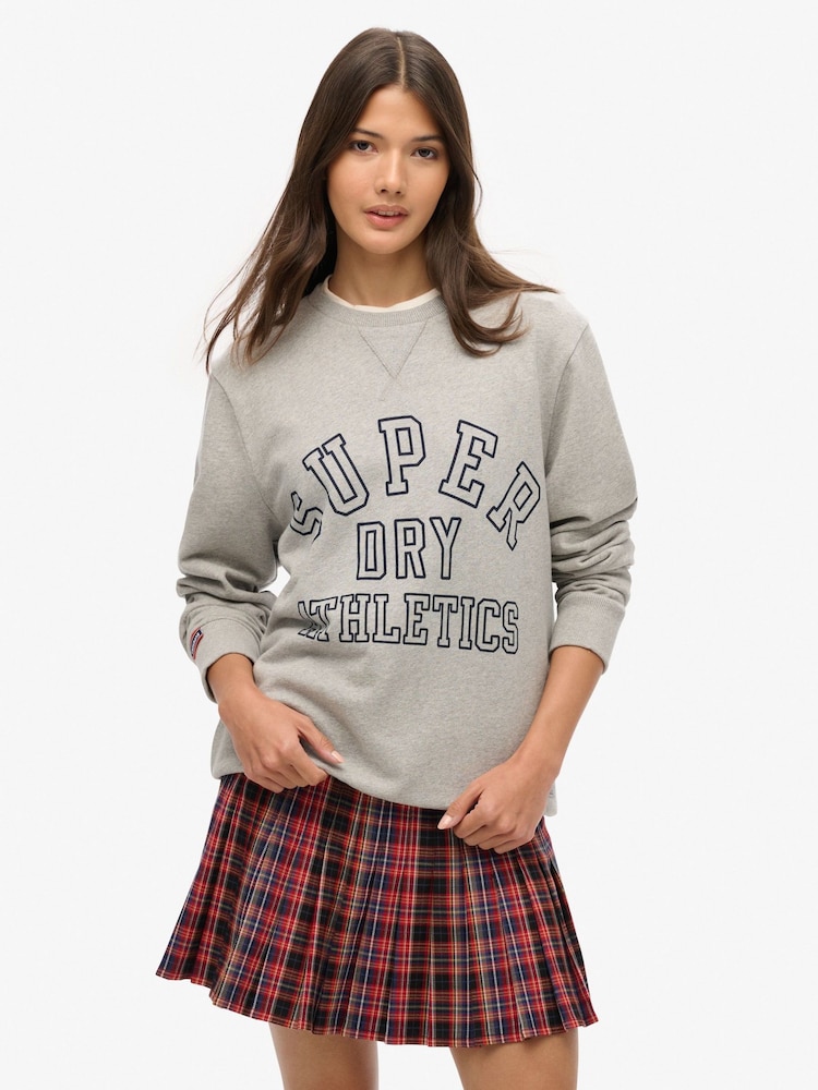 Superdry Dark Red Vintage Check Pleated Mini Skirt - Image 1 of 7