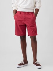 Gap Red 9inch Essential Chinos Shorts - Image 1 of 5
