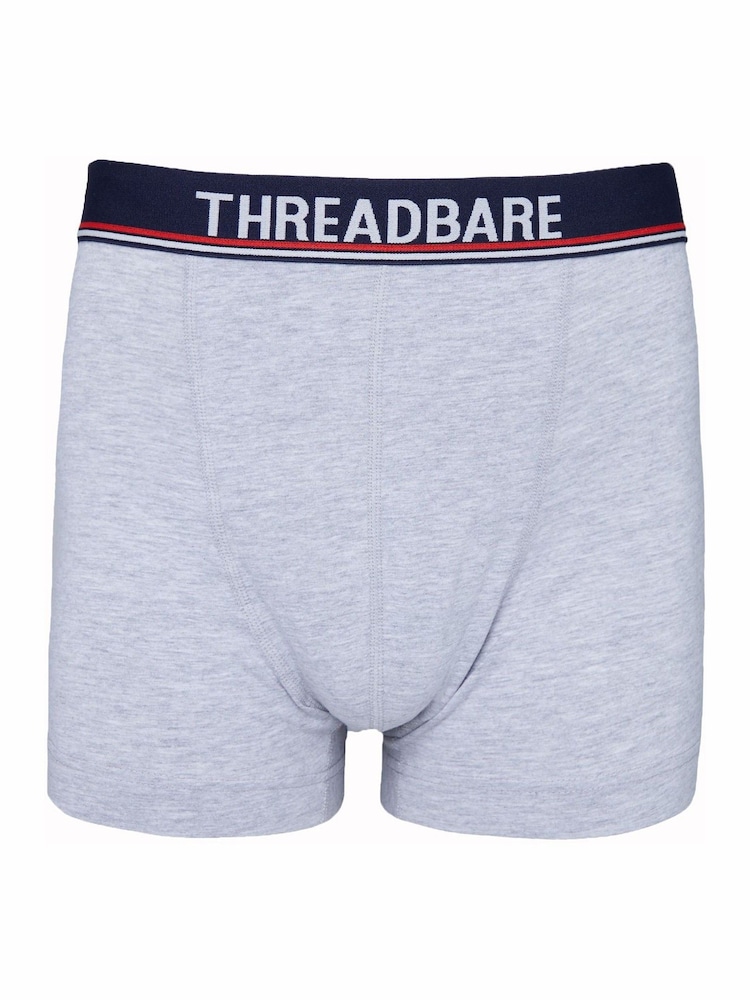 Threadbare Blue Hipster Boxers 5 Packs - Image 2 of 6