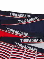 Threadbare Blue Hipster Boxers 5 Packs - Image 6 of 6